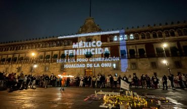 ‘SOS Nos están matando’, la leyenda que se proyectó en Palacio Nacional contra los feminicidios