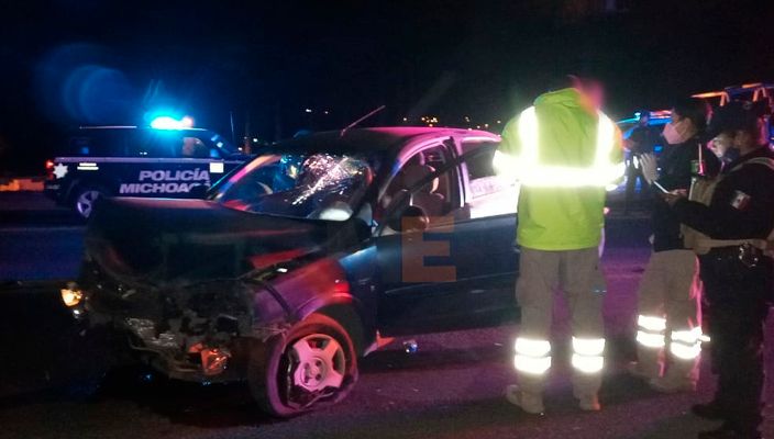 Se registra accidente automovilístico en la Zamora