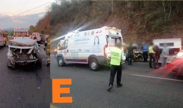 Se registra carambola en la Morelia-Pátzcuaro; hay 8 heridos 