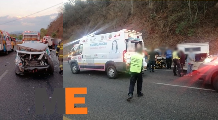 Se registra carambola en la Morelia-Pátzcuaro; hay 8 heridos 