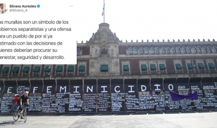 Silviano Aureoles critica vallas de Palacio Nacional “son un símbolo de los gobiernos separatistas”