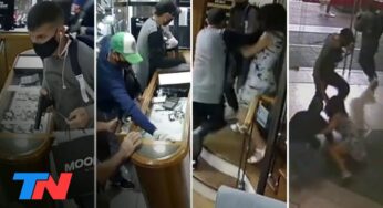 Video: IMPUNES Y A PLENA LUZ DEL DÍA | Tres delincuentes robaron una joyería en una galería de Villa Devoto