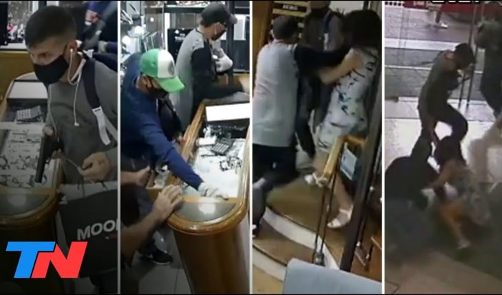 Video: IMPUNES Y A PLENA LUZ DEL DÍA | Tres delincuentes robaron una joyería en una galería de Villa Devoto