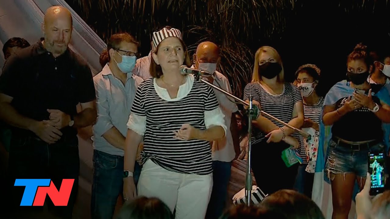VESTIDA DE PRESA, Patricia Bullrich encabezó una marcha contra Gildo Insfrán en Formosa