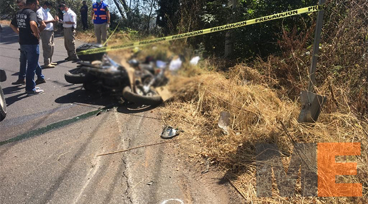 Female motorcyclist hit by ghost car dies