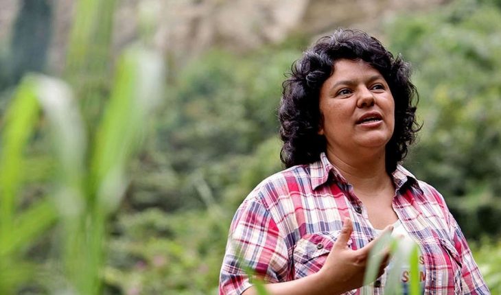 translated from Spanish: Five years without Berta Cáceres, indigenous activist and feminist killed for fighting