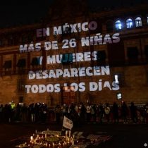 Protest for sexist violence at Mexico National Palace