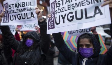 translated from Spanish: Protests in Turkey: Government withdrew from treaty against gender-based violence