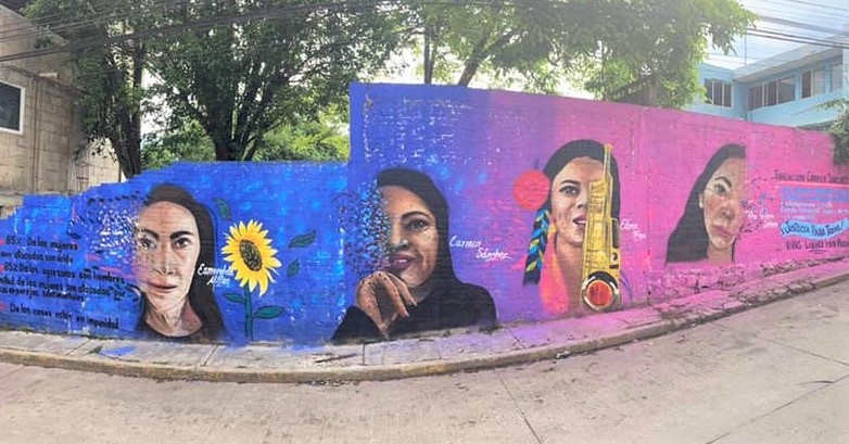 With mural they make acid attacks visible: 20 women are attacked
