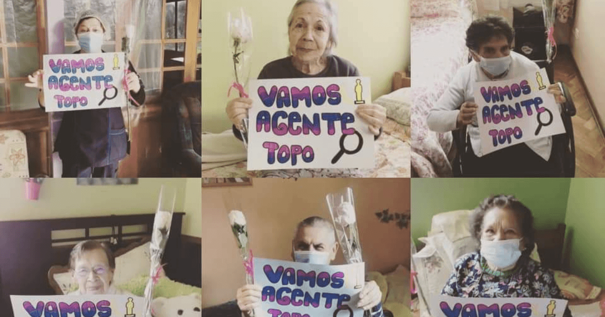 Ancianos actores del hogar donde se filmó "Agente Topo" apoyaron al documental