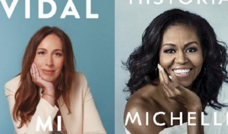 El parecido de la portada del libro de Eugenia Vidal con el de Michelle Obama