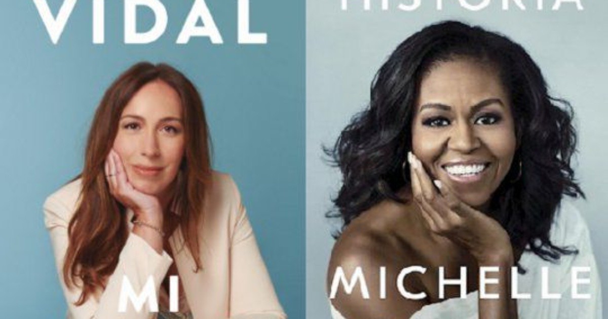 El parecido de la portada del libro de Eugenia Vidal con el de Michelle Obama