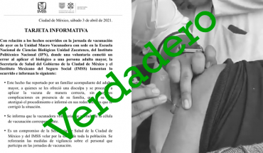 Enfermera finge inyectar vacuna contra el covid-19 a un adulto mayor (Verdadero) El Monóculo