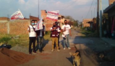 Vecinos de la colonia Lázaro Cárdenas en Zamora brindan apoyo a Yolanda Guerrero