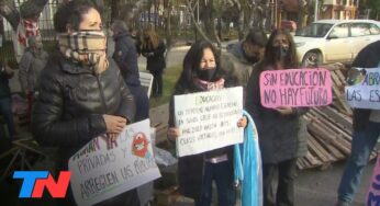 Video: Protestas en Santa Cruz: reclamo por las clases presenciales en las escuelas y de personal de salud