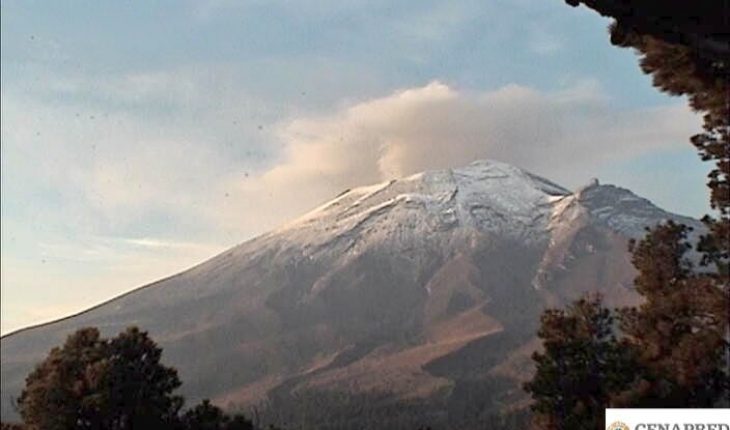 Volcán Popocatépetl registró 42 exhalaciones en las últimas 24 horas