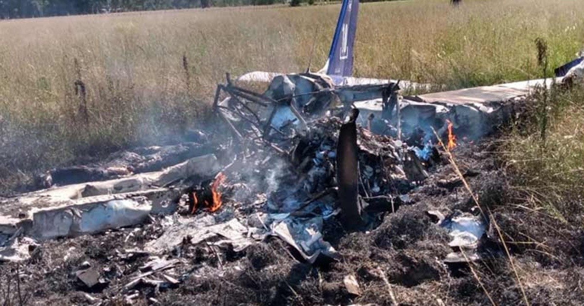 An aircraft crashed in Cañuelas: a student and his instructor died