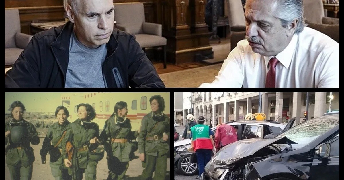 The President wants to meet with Rodríguez Larreta; Moroni, on poverty data: "It's a disaster."; Campuzano bumped into his truck; The documentary of Falklands heroines; and more...