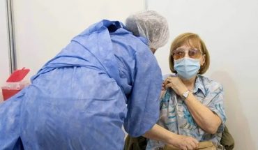 translated from Spanish: Vaccination for over 70 in CABA: on the first day 108,000 people were packed