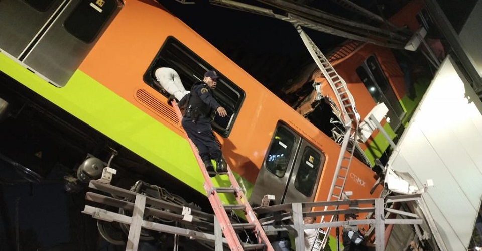 Colapsa puente del Metro en la Línea 12; hay 30 muertos y 45 lesionados