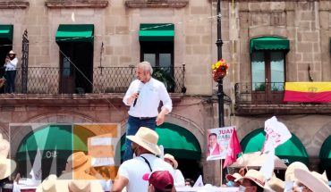 Con mitin en avenida Madero, Alfredo Ramírez Bedolla cierra campaña en Morelia