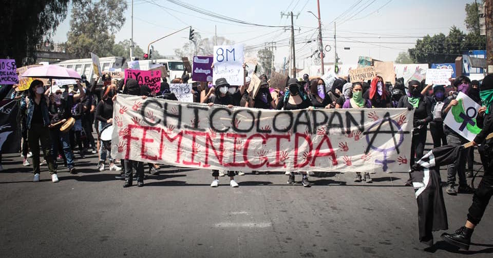 Detienen a feministas que protestaban en Chicoloapan, Edomex