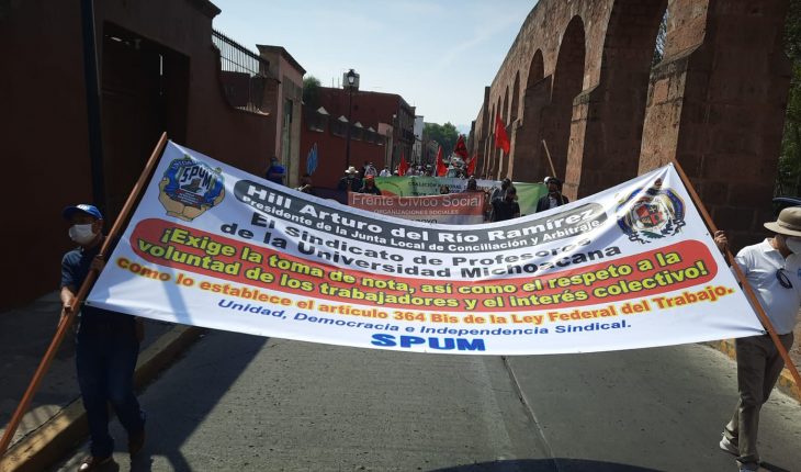 En el marco del Día del Trabajo, trabajadores urgen cambio de gobierno en Michoacán