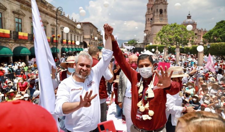 Ignacio Campos destaca cierre contundente de campaña de Ramírez Bedolla en Morelia