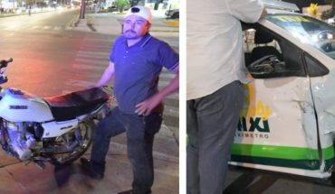 Motociclista se fracturas al chocar con ecotaxi en Mazatlán