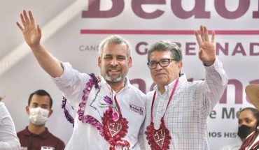 Ricardo Monreal acompaña a Alfredo Bedolla “en Michoacán soplan vientos de esperanza”