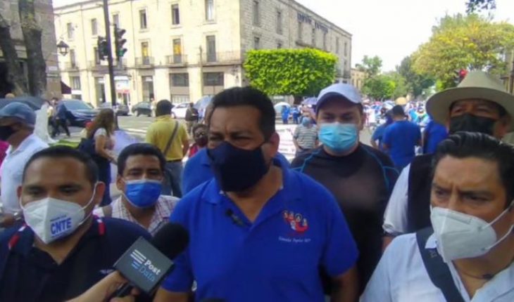 Sección XVIII de la CNTE demanda estabilidad laboral a candidatos a gubernatura de Michoacán