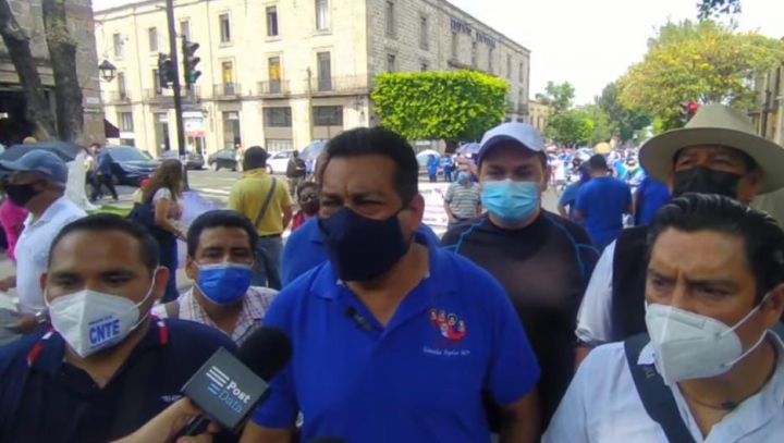 Sección XVIII de la CNTE demanda estabilidad laboral a candidatos a gubernatura de Michoacán