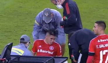 [VIDEO] Carlos Palacios salió lesionado y llorando en partido del Inter de Porto Alegre ante Juventude