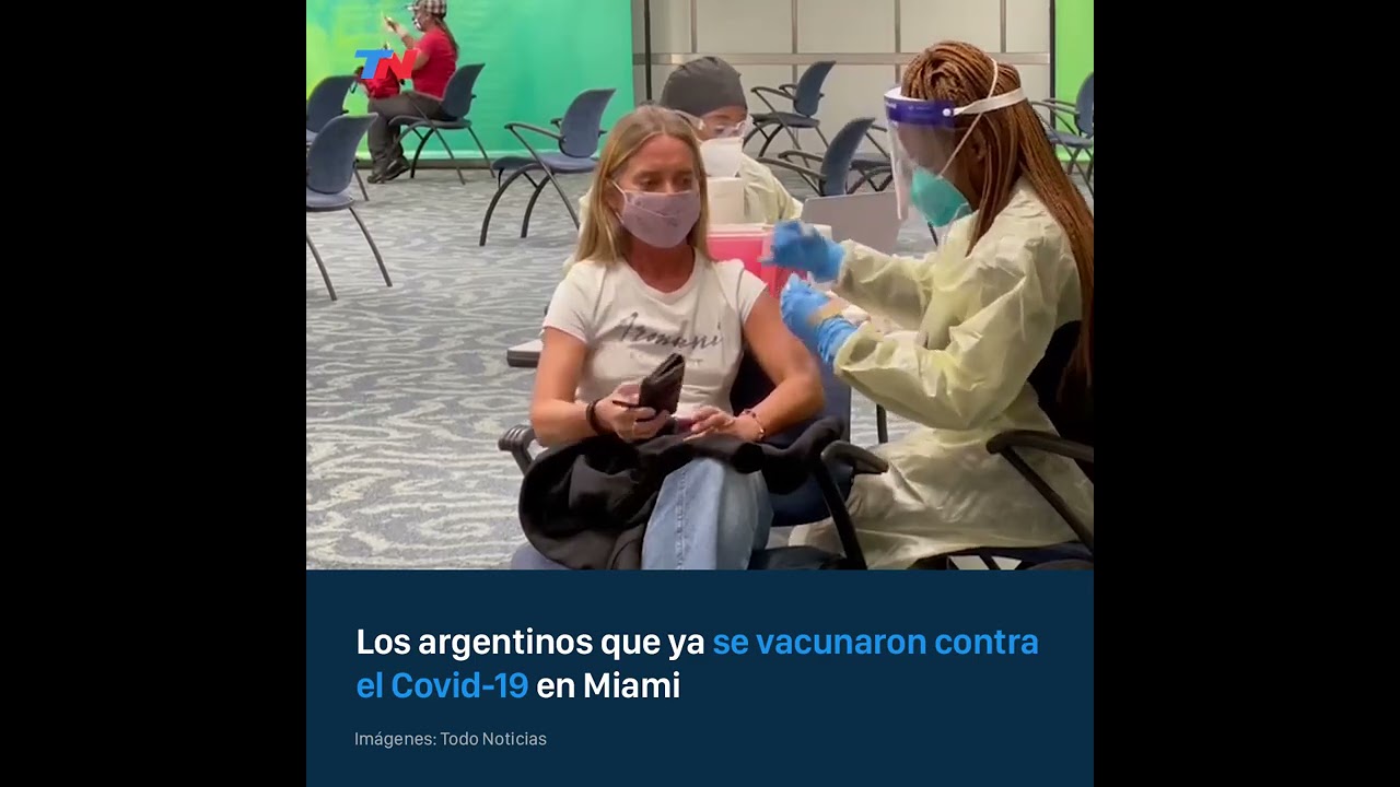Los argentinos viajan a Miami y se vacunan contra el Covid-19 en el aeropuerto