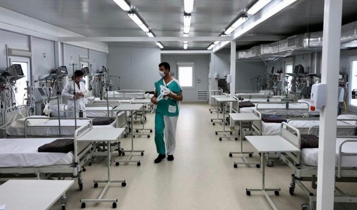 translated from Spanish: Alert for high occupancy of intensive care beds