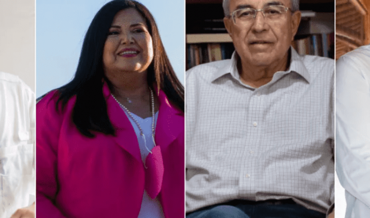 translated from Spanish: Conversation of candidates for the bernatura of Sinaloa