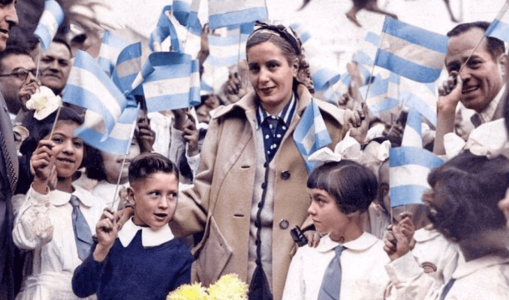 translated from Spanish: #EvitaEterna: Politicians and leaders reminded Evita 102 years after birth
