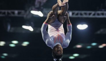 translated from Spanish: Historic Simone Biles: he made a leap that was never seen in an official competition