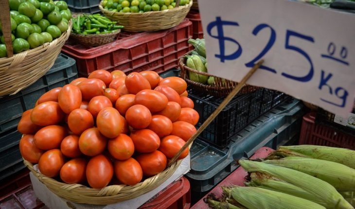 translated from Spanish: Inflation in the first half of May, at 5.8%; tomato and omelette, up
