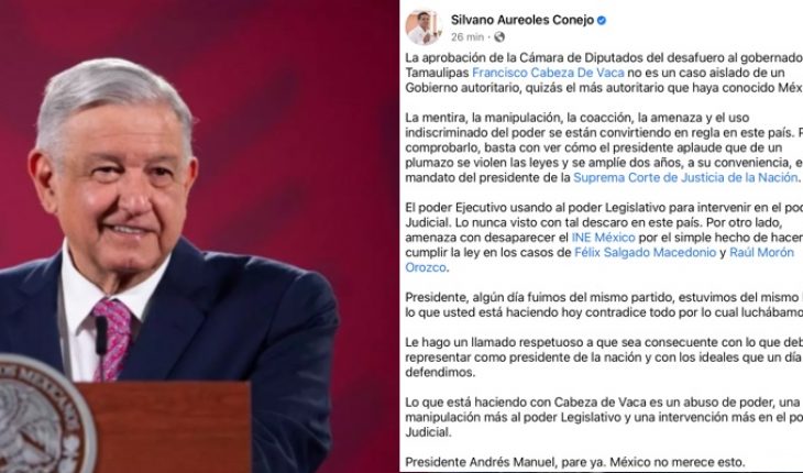 translated from Spanish: Silvano Aureoles calls on AMLO to “stop” his authoritarianism