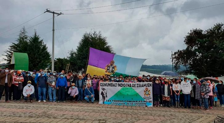 Comunidad de Zirahuén instaura barricadas para defender su territorio comunal