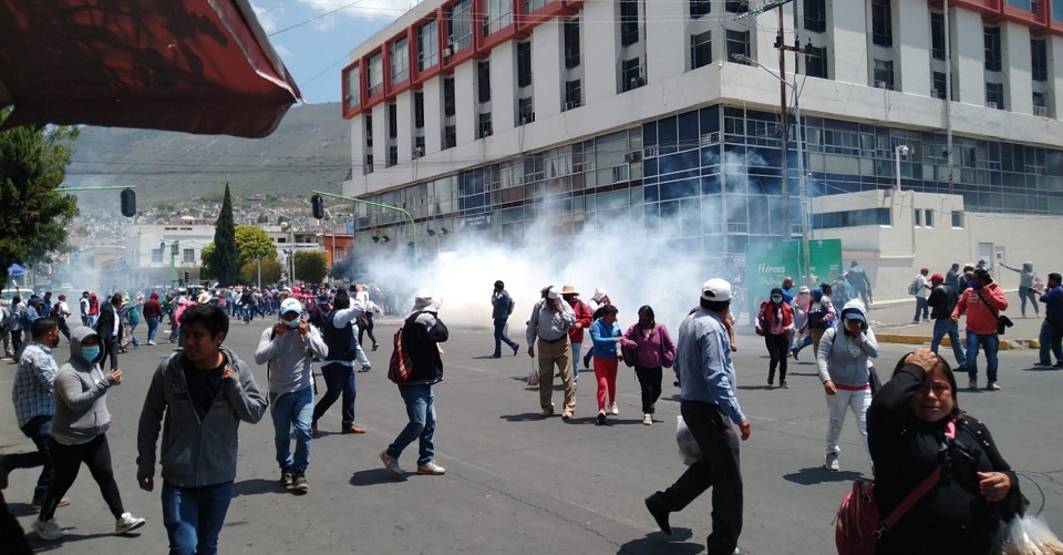 Enfrentamiento entre policías y campesinos en Hidalgo deja 4 heridos