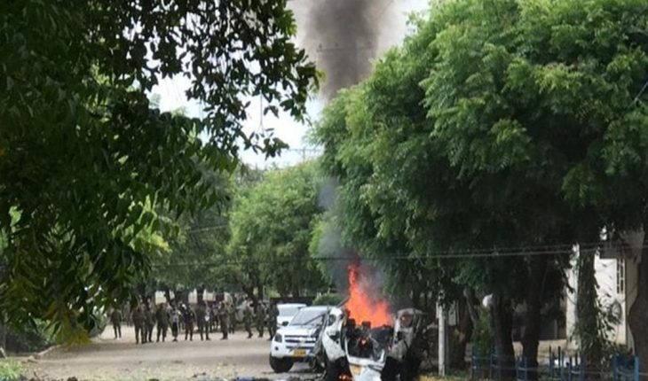 Explosión de un cochebomba en una base del Ejército en Colombia