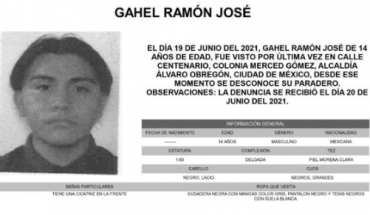 Gahel desapareció en CDMX; vino de Oaxaca a su examen de prepa