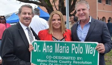 Nombran calle en honor a la Dra. Ana María Polo en Florida