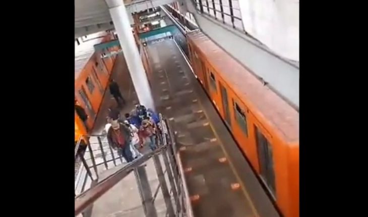 Rescata Metro a persona que se arrojó a las vías y reanuda servicio en Línea B