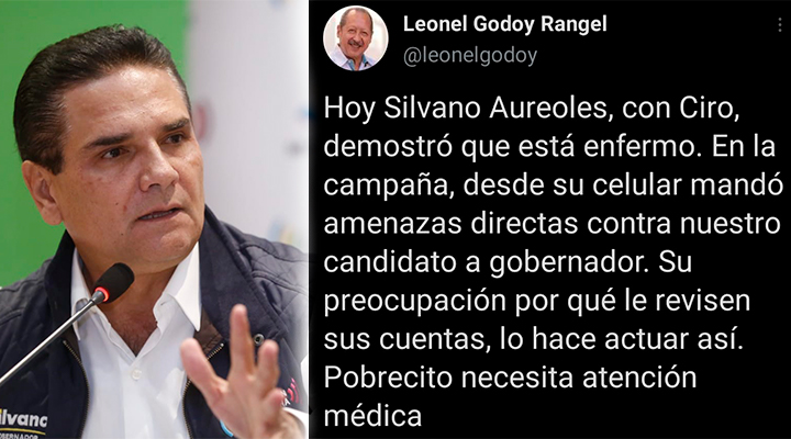 “Silvano demostró que está enfermo”, responde Leonel Godoy tras declaraciones
