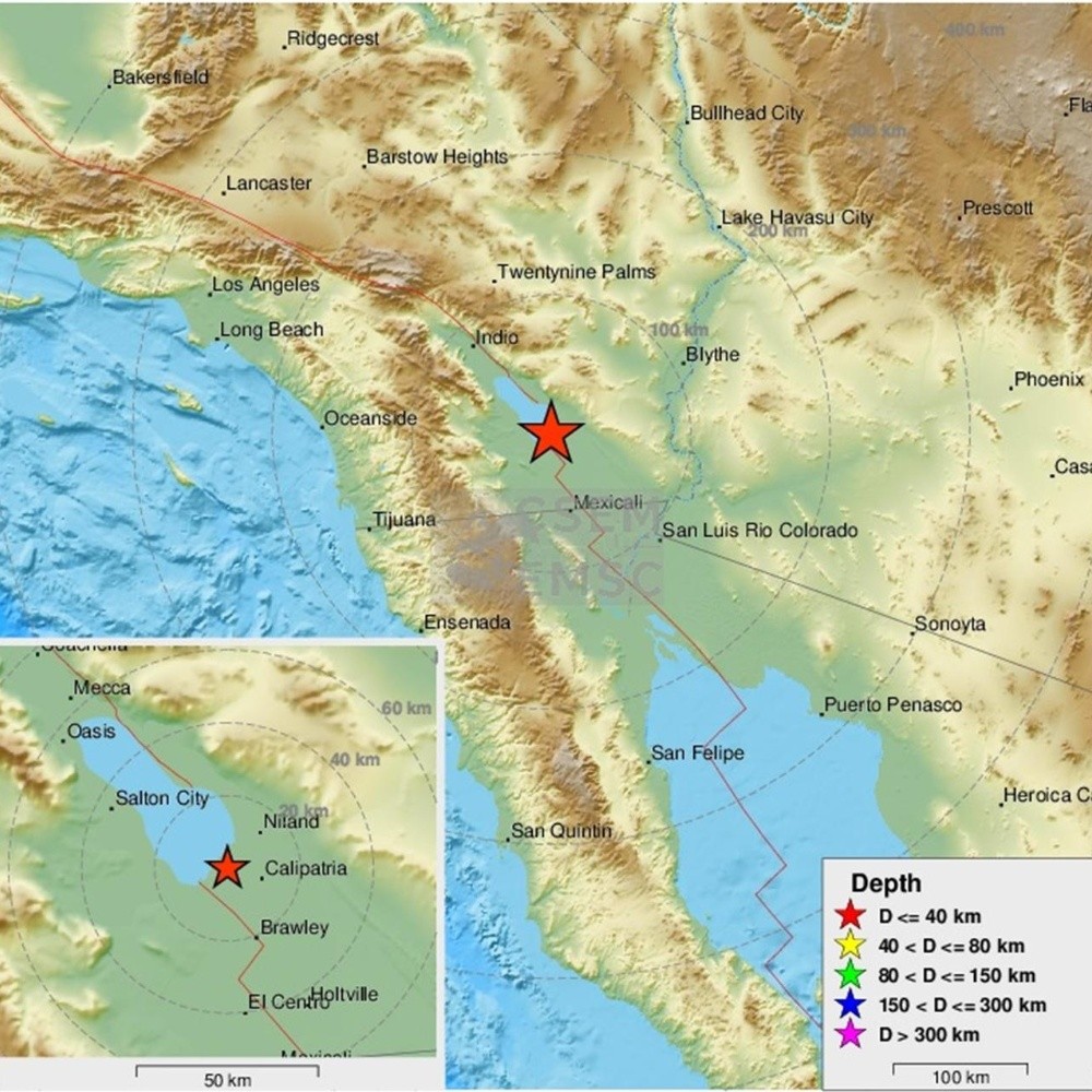 Sismo de magnitud 5.3 sacude California cerca de México