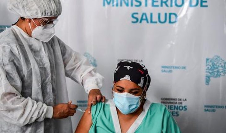 translated from Spanish: Argentina doubled the rate of vaccination in the last 14 days