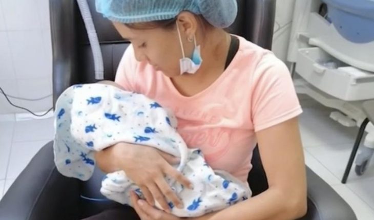 translated from Spanish: Baby is born in Colombia without palate, lip and part of the nose